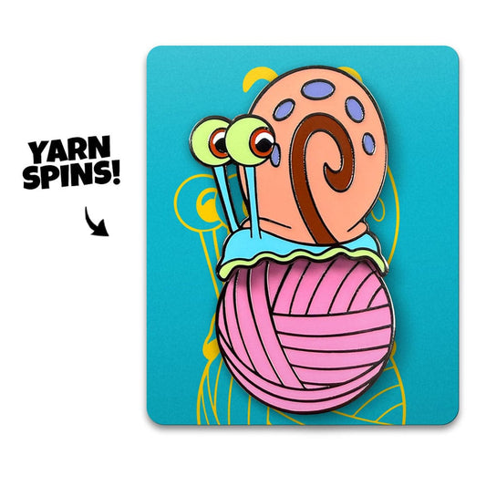 SpongeBob SquarePants Pin Badge Gary Yarn Spinning 5 cm 0810140789044
