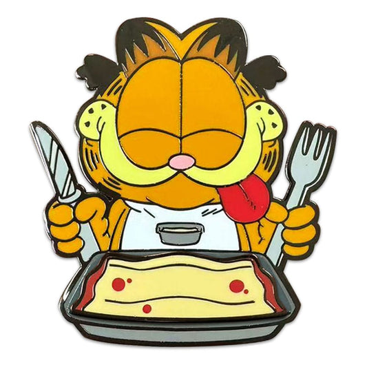 Garfield Pin Badge Disco Garfield Lasagna Dinner 5 cm 0810140789471