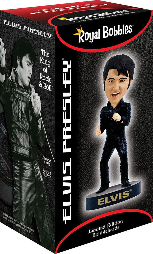 Elvis: Black Leather Suit - '68 Comeback Bobblehead - Amuzzi