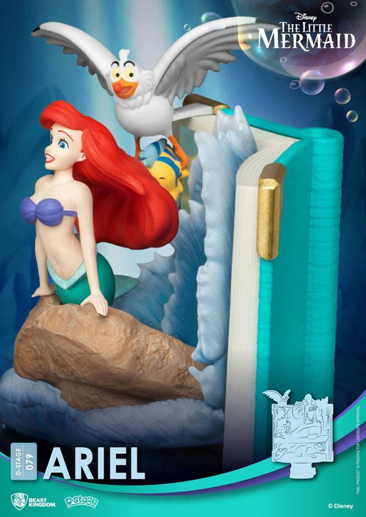 Disney Story Book Series D-Stage PVC Diorama Ariel 15 Cm - Amuzzi