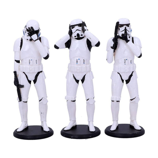 Original Stormtrooper Figures 3-Pack Three Wise Stormtroopers 14 Cm - Amuzzi