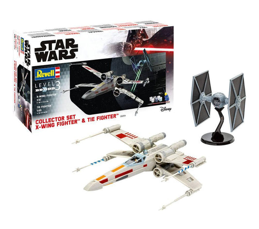 Star Wars Model Kit Gift Set 1/57 X-Wing Fighter & 1/65 TIE Fighter - Amuzzi