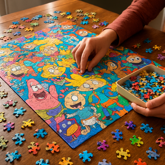 How to Solve a 3000 Piece Nickelodeon Puzzle