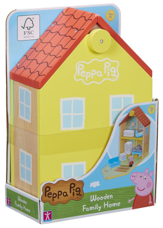 Houten familiehuis met figures en accessoires - Peppa Pig 5029736072131