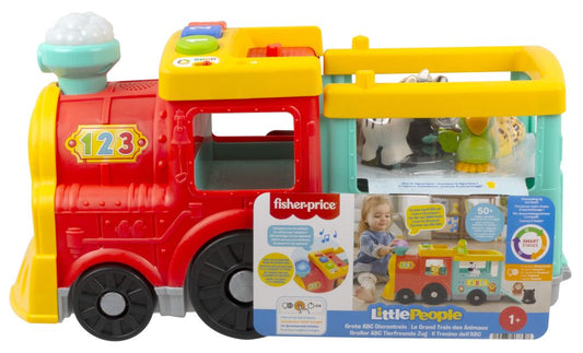 Grote ABC dierentrein - Fisher Price Little People - meertalig 0194735067398