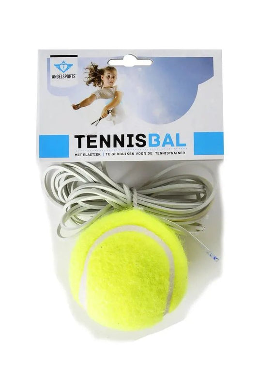 Tennisbal voor tennistrainer met elastiek - 6 8716096003130