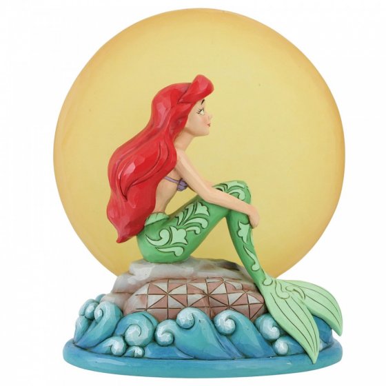 Mermaid by Moonlight (Ariel with Light up Moon Figurine) 0028399219193