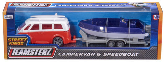Street Kings Kampeerwagen met speedboot - Tea 5050837700210