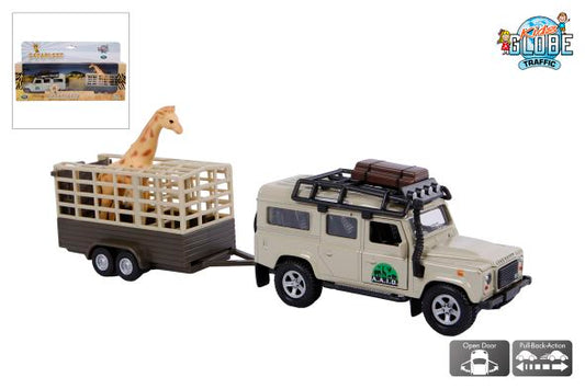 Landrover Defender met giraffe trailer 8713219284438