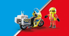 Noodmotorfiets Met Zwaailicht - Playmobil 4008789712059