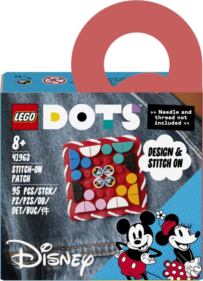Mickey en Minnie Mouse: Stitch-on patch - Lego Dots 5702017156330