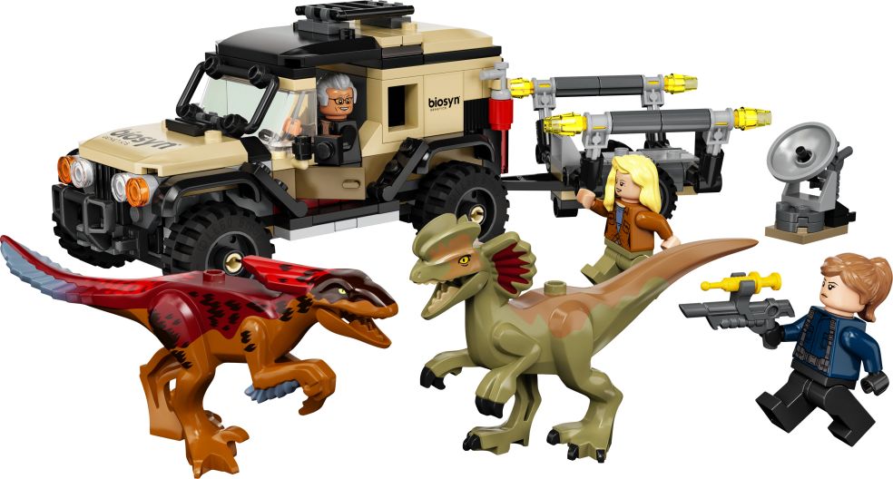 Pyroraptor en Dilophosaurus Transport - Lego Jurassic World 5702016973877