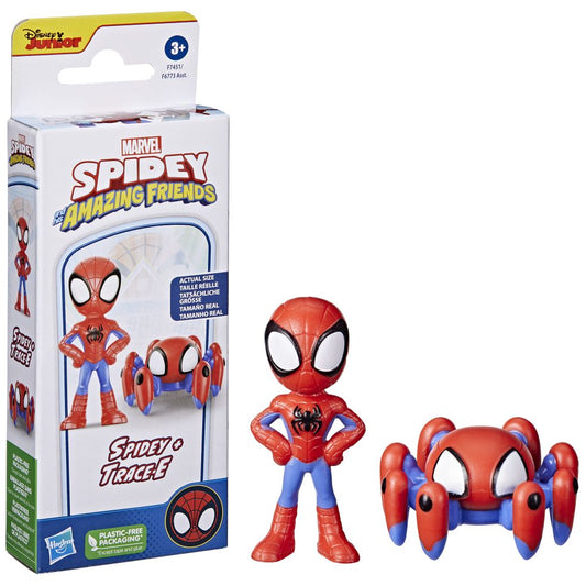 Marvel Spidey And His Amazing Friends Spidey Bots Ast Ass 3 figuurtje meet 5cm en bot spinnetje meet 2.5cm hoog 5010994185152