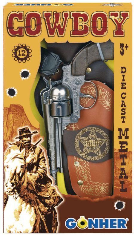 Revolver Met Holster Cowboy - 12 Schots - Amuzzi