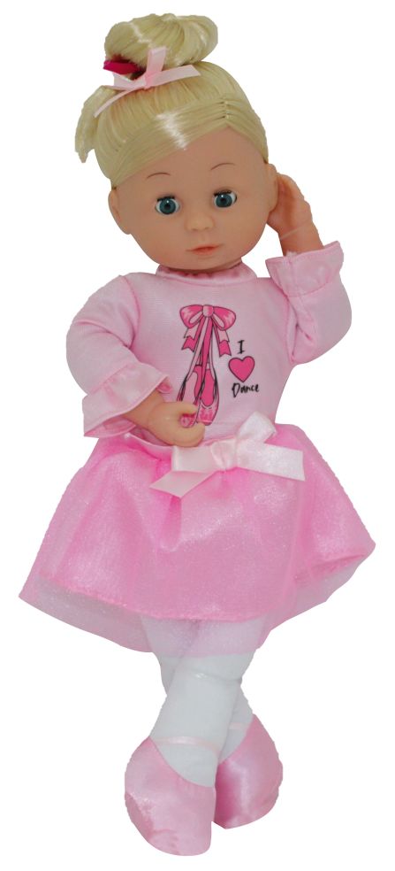 Pop Soft Ballerina met babygeluidjes - Amore - 35 cm 4895167984838