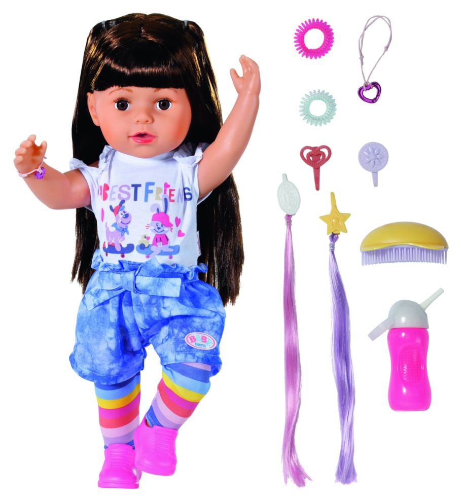 Sister brunette - Baby born - 43 cm 4001167830352