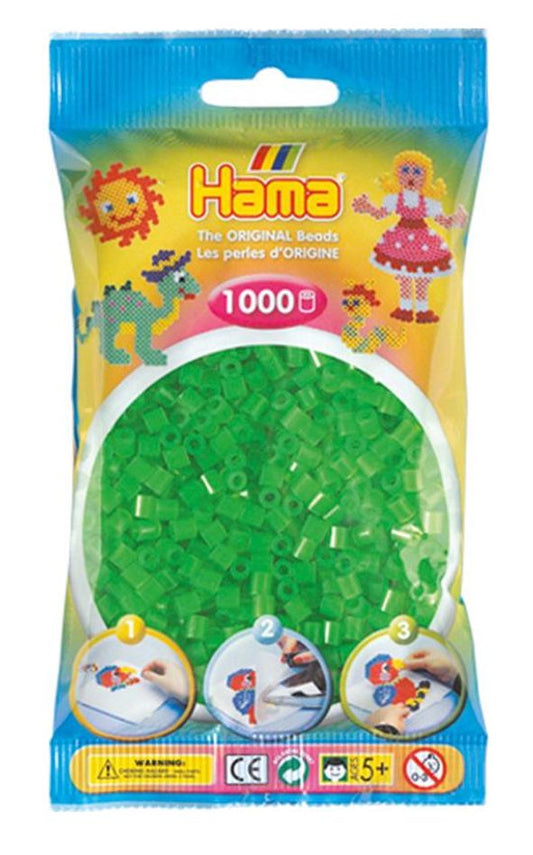 Strijkkralen neon groen - Hama - 1000 st 0028178207373