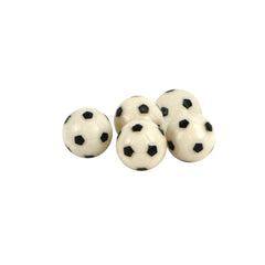 Tafelvoetbalballetjes 31 mm - 5 st - wit/zwart 8716096009286