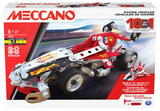 Meccano – 10 Model set – Racing Vehicles 0778988358559