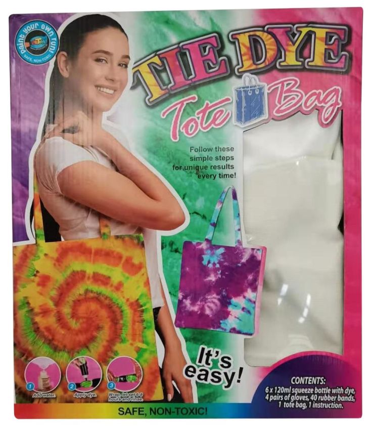Fashion tote bag - Tie Dye - 6x120 ml knijpfles 3700115003916