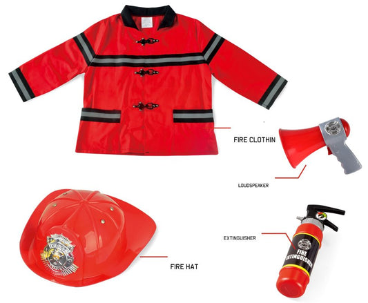 Brandweer Speelset (helm + acc) 3700115331217