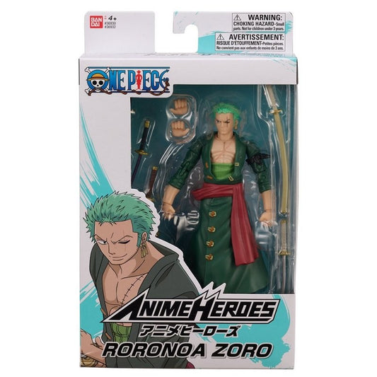  One Piece: Anime Heroes - Roronoa Zoro Action Figure  3296580369324