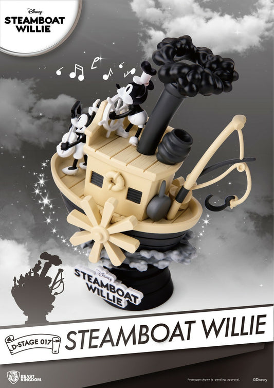  Disney: Mickey 90th Anniversary - Steamboat Willie PVC Diorama  4713319858656