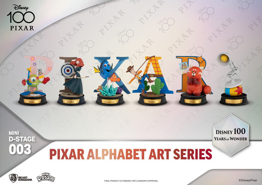  Disney: 100 Years of Wonder - Pixar Alphabet Art Series Set  4711203454793