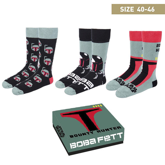  Star Wars: Boba Fett Socks 3-Pack Gift Set  8445484011395