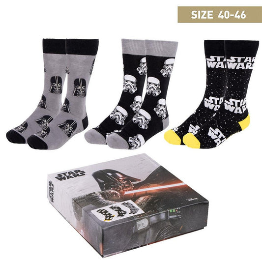  Star Wars: Socks 3-Pack Size 40-46  8445484333435