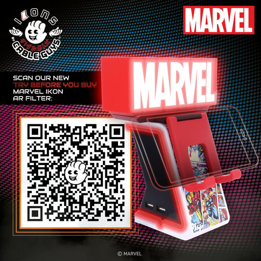  Marvel: Logo Ikon Light-Up Phone and Controller Stand  5060525895272