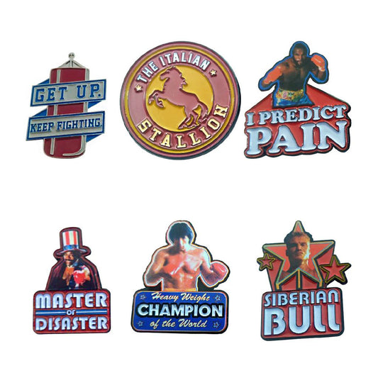  Rocky: 45th Anniversary - Limited Edition Pin Badge 6-Pack  5060662466601