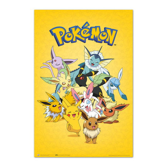  Pokemon: Eevee Evolutions 91 x 61 cm Poster  8435497277659
