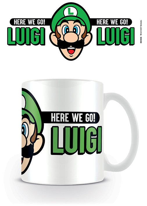  Super Mario: Here We Go Luigi Mug  5050574248464