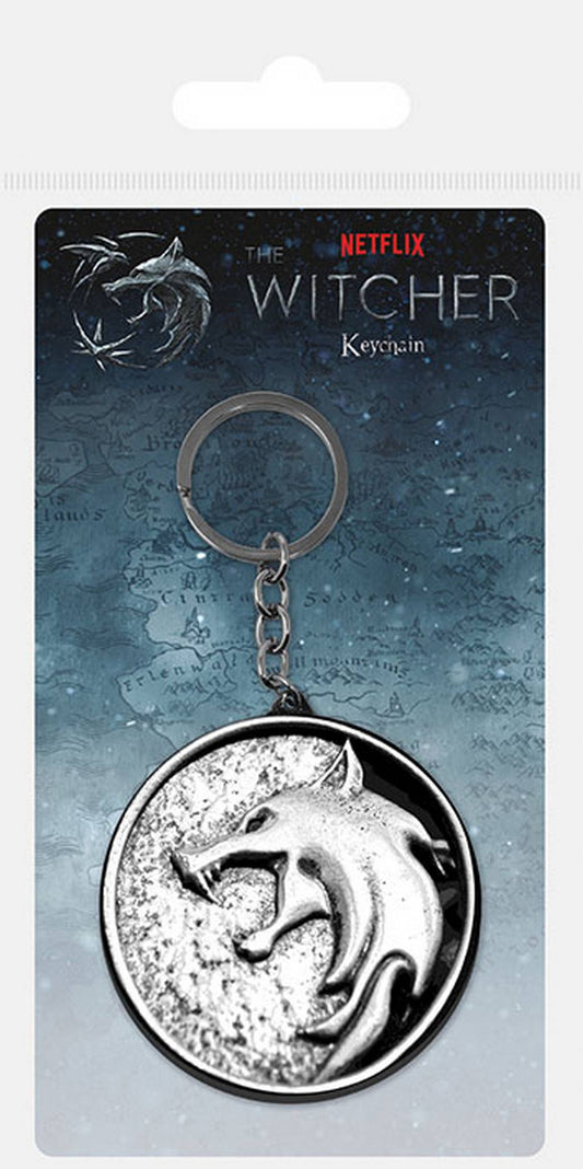  The Witcher: Wolf Metal Keychain  5050293392547