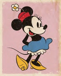  Disney: Minnie Mouse - Retro 40 x 50 cm Mini Poster  5050574505741