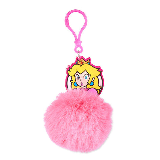  Super Mario: Princess Peach Pom Pom Keychain  5050293391564