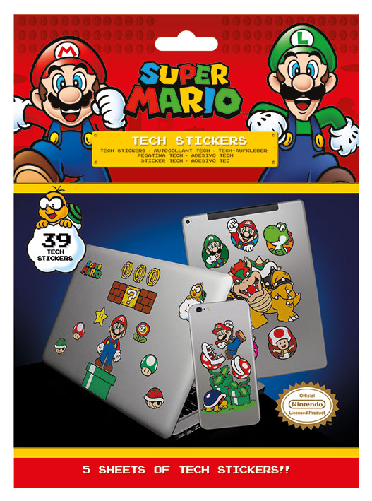  Super Mario: Tech Stickers  5050293474052