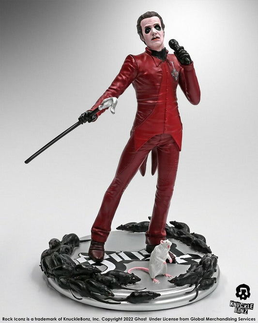  Rock Iconz: Ghost - Cardinal Copia Red Tuxedo Limited Edition Statue  0785571595185