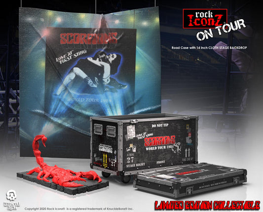  Rock Iconz on Tour: Scorpions - Love at First Sting Road Case with Stage Sign and Stage Backdrop Set  0655646625171