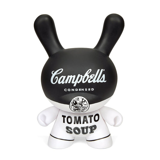  Andy Warhol: Campbell's Soup Black and White Edition 8 inch Masterpiece Dunny  0883975183226