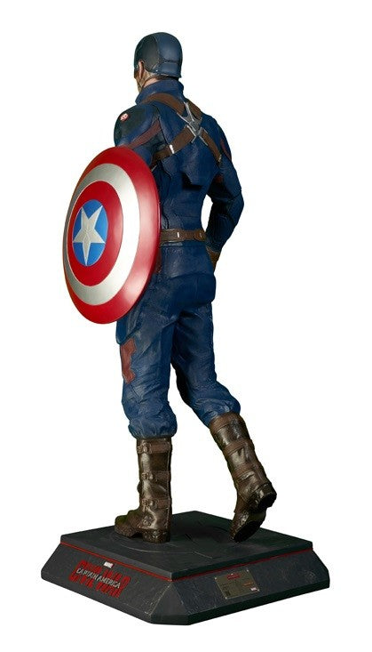  Marvel: Civil War - Captain America Life Sized Statue  1623155030761