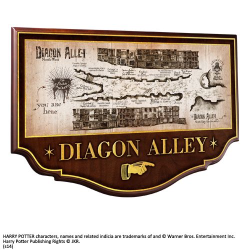  Harry Potter: Diagon Alley Wall Plaque  0849421002404