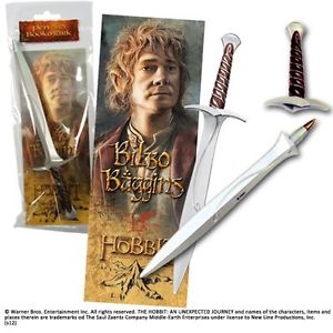  The Hobbit: Sting Sword Pen and Paper Bookmark  0812370016679