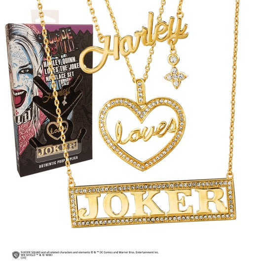  DC Comics: Harley Loves Joker Necklace Set  0849241003490