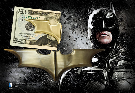  DC Comics: Batman Begins Batarang Bronze Money Clip  0812370017157