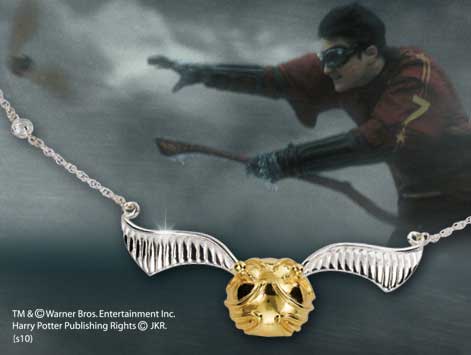  Harry Potter: Quidditch Snitch Necklace  1623155020489