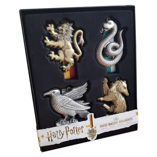  Harry Potter: Set of 4 House Mascot Ornaments  0849421005795