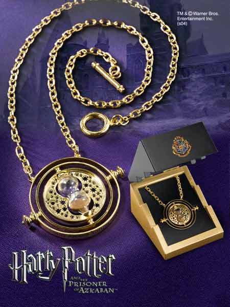 Harry Potter: Hermione's Time Turner - Gold Plated Sterling Silver  1623155020670