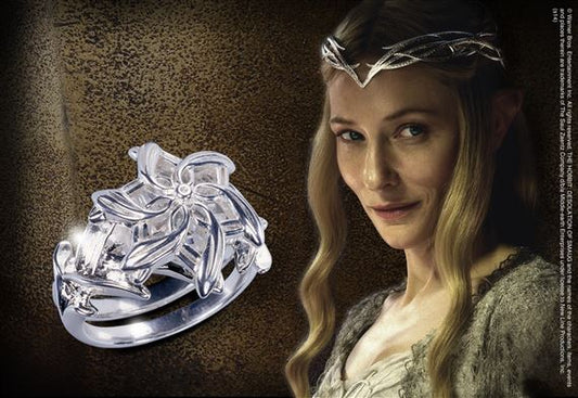  Lord of the Rings: Sterling Silver Ring of Galadriel Size 7  1623155035315